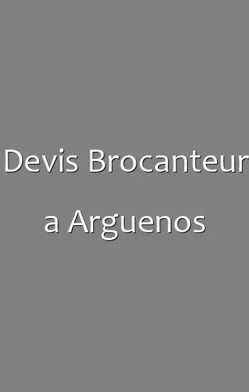Devis Brocanteur a Arguenos