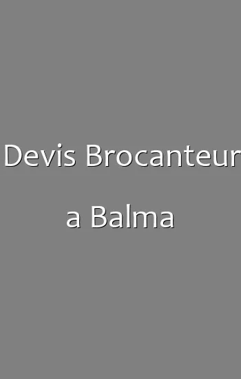 Devis Brocanteur a Balma