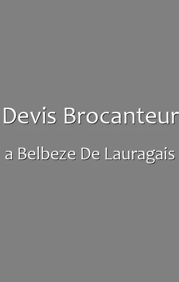 Devis Brocanteur a Belbeze De Lauragais