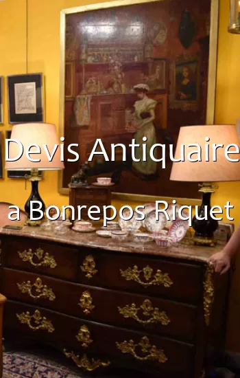 Devis Antiquaire a Bonrepos Riquet
