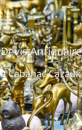 Devis Antiquaire a Cabanac Cazaux