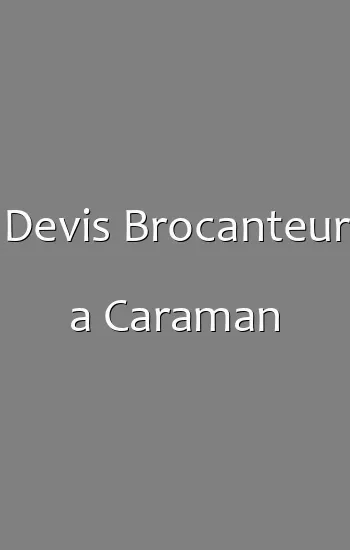 Devis Brocanteur a Caraman