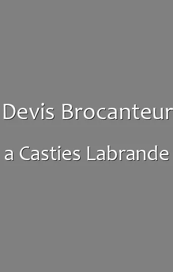 Devis Brocanteur a Casties Labrande