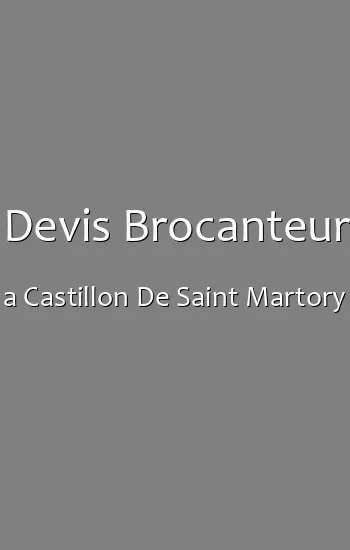 Devis Brocanteur a Castillon De Saint Martory