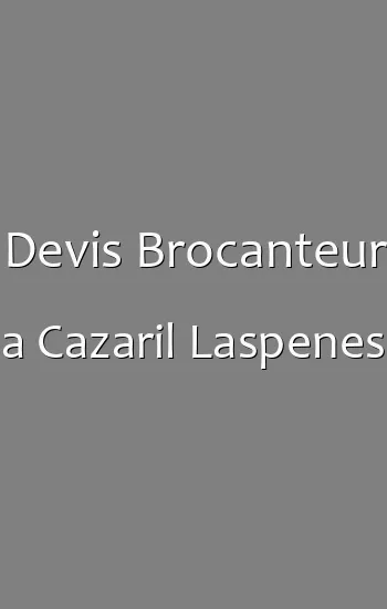 Devis Brocanteur a Cazaril Laspenes