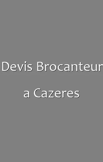 Devis Brocanteur a Cazeres