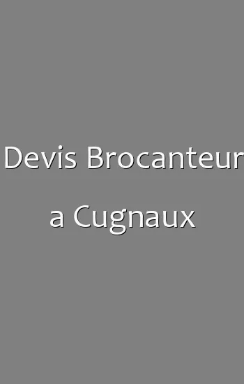 Devis Brocanteur a Cugnaux