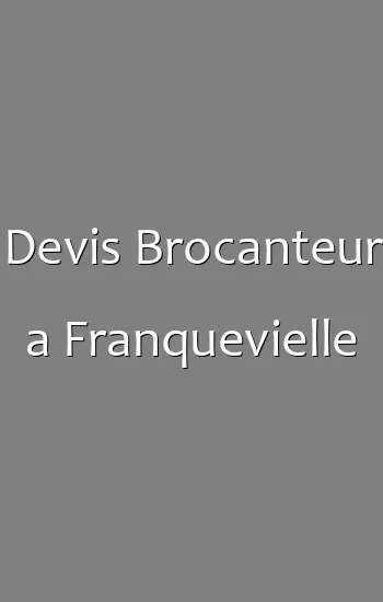 Devis Brocanteur a Franquevielle