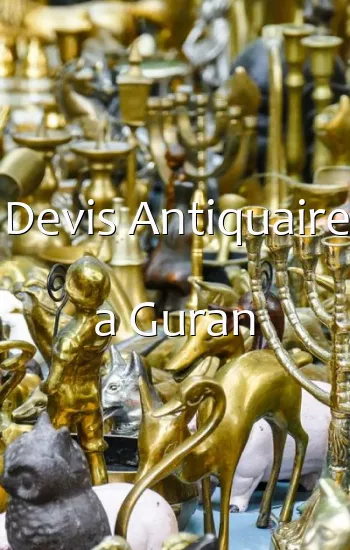 Devis Antiquaire a Guran