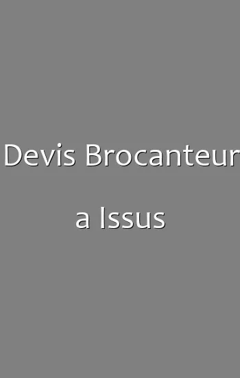 Devis Brocanteur a Issus