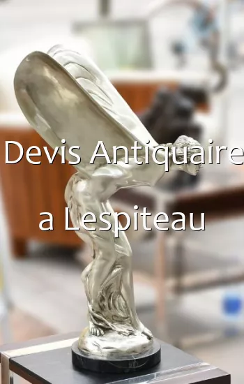 Devis Antiquaire a Lespiteau