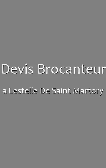 Devis Brocanteur a Lestelle De Saint Martory