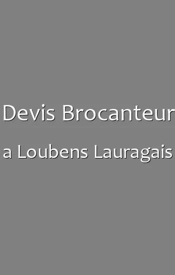 Devis Brocanteur a Loubens Lauragais