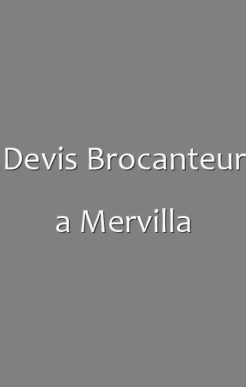 Devis Brocanteur a Mervilla