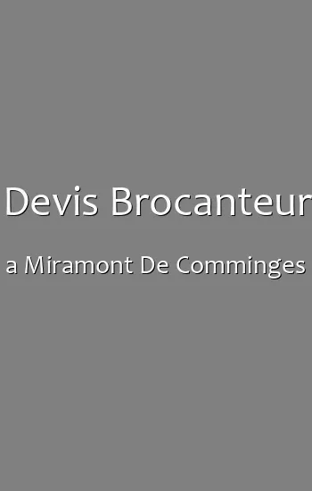 Devis Brocanteur a Miramont De Comminges