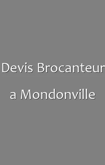 Devis Brocanteur a Mondonville