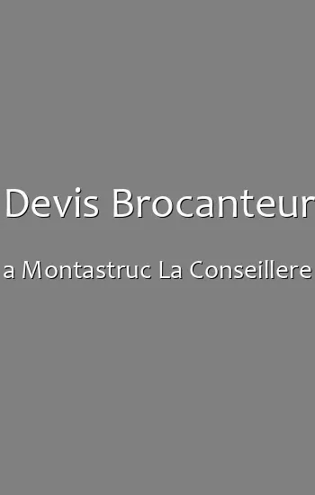 Devis Brocanteur a Montastruc La Conseillere