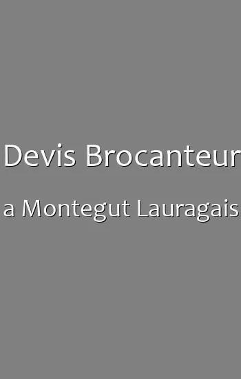 Devis Brocanteur a Montegut Lauragais