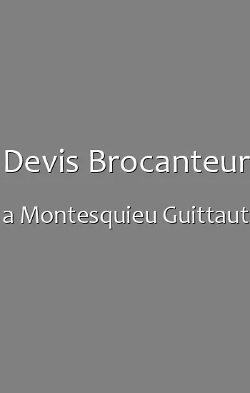 Devis Brocanteur a Montesquieu Guittaut