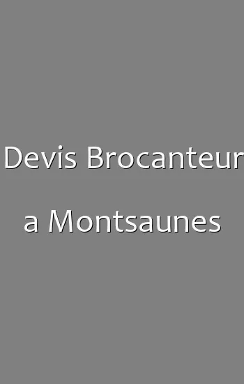 Devis Brocanteur a Montsaunes