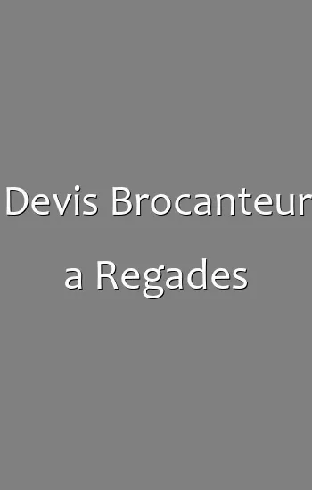 Devis Brocanteur a Regades