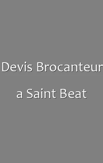 Devis Brocanteur a Saint Beat
