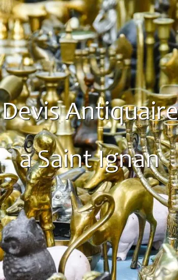Devis Antiquaire a Saint Ignan