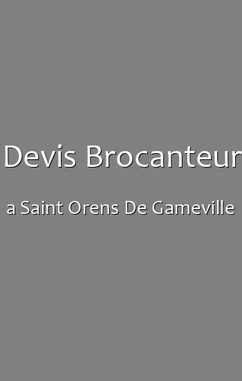 Devis Brocanteur a Saint Orens De Gameville