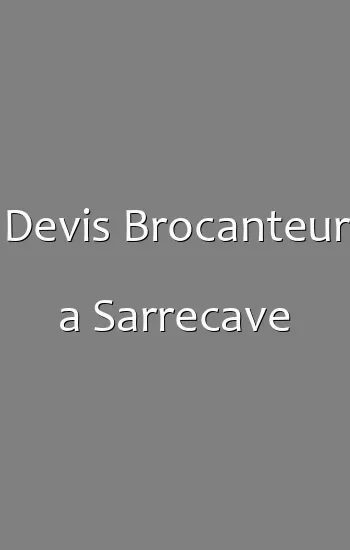 Devis Brocanteur a Sarrecave