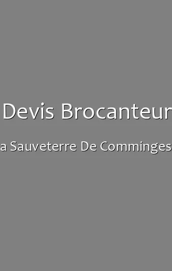 Devis Brocanteur a Sauveterre De Comminges