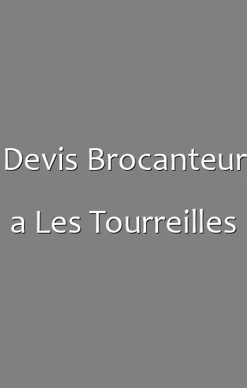 Devis Brocanteur a Les Tourreilles