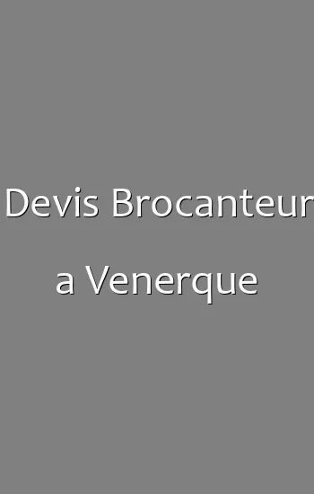 Devis Brocanteur a Venerque